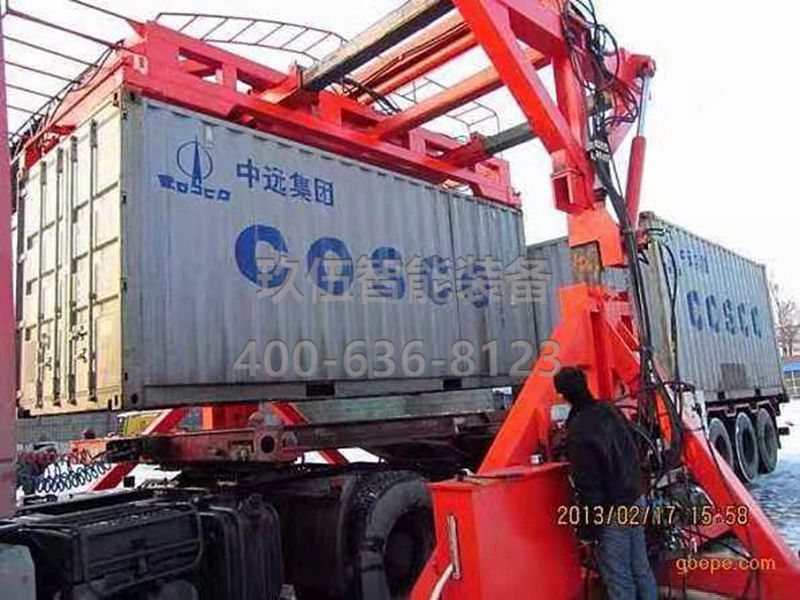 小型袋装水泥装卸集装箱旋转卸货机